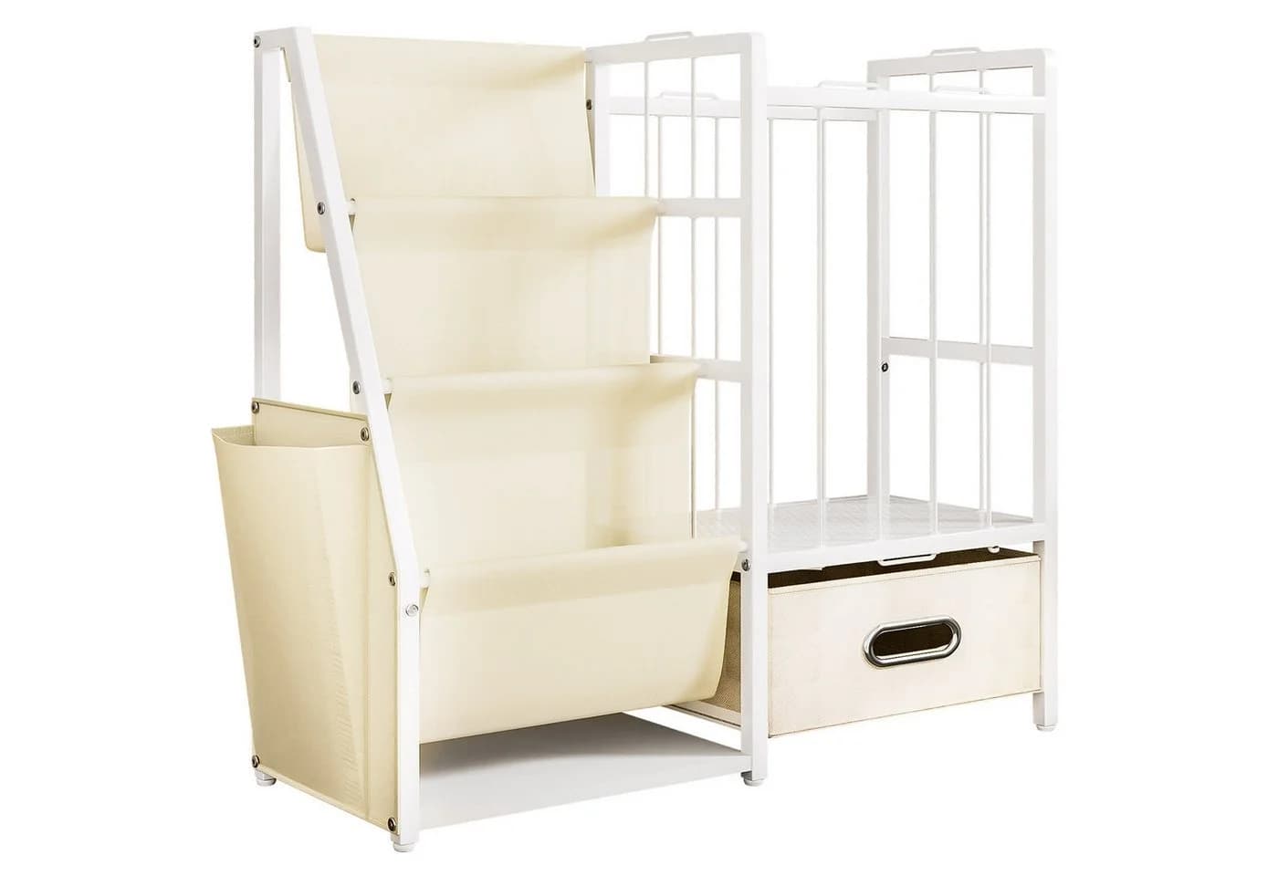 Yorbay Spielzeugtruhe 2 in 1 Bücherregal Kinderregal