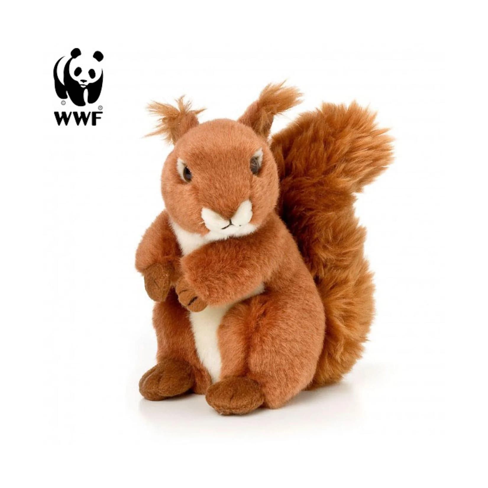 WWF Plüschtier Eichhörnchen rotbraun 15cm lebensecht Kuscheltier