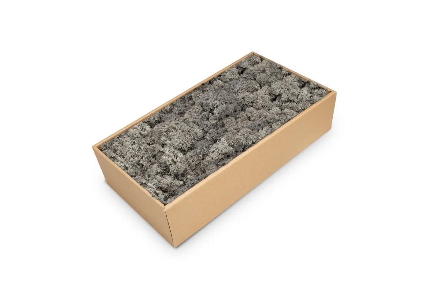 NaDeco Bastelnaturmaterial Islandmoos Anthrazit, konserviert, ca. 500g