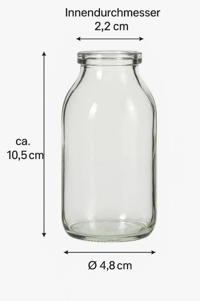 NaDeco Dekovase Glasfläschchen 32 Stk Boho 10,5x4,8cm