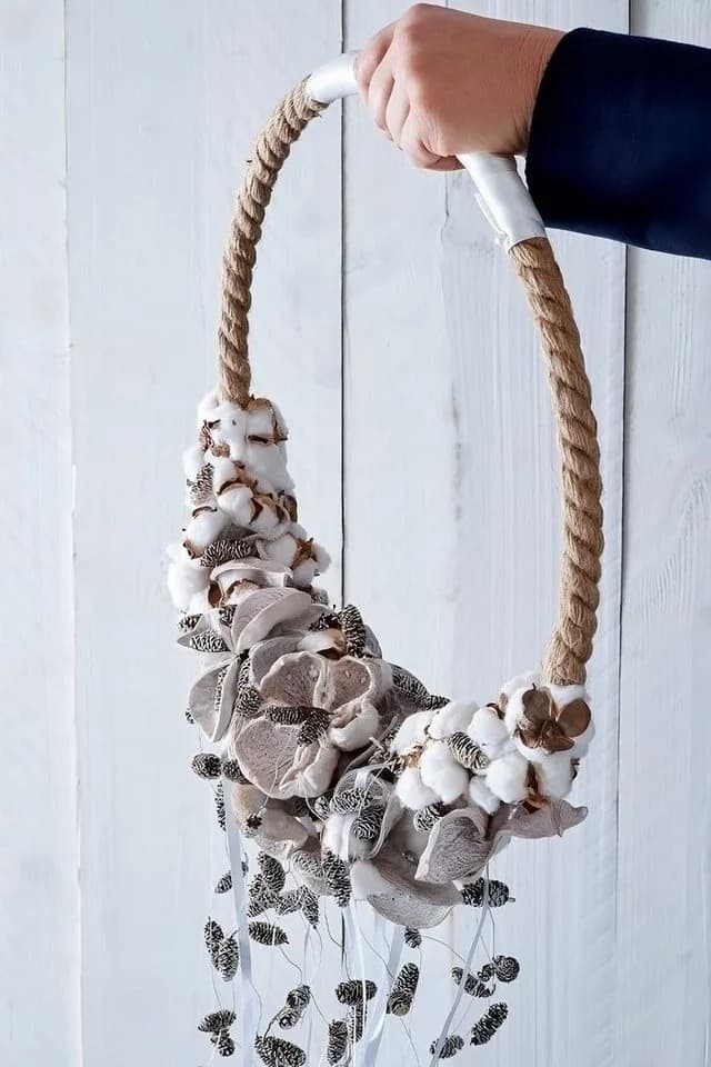 NaDeco Metallring mit Jute umwickelt Deko-Bastelring