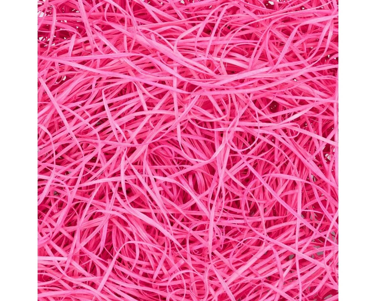 NaDeco Ostergras Fuchsia Rattan-Stroh mit 100g Holzwolle