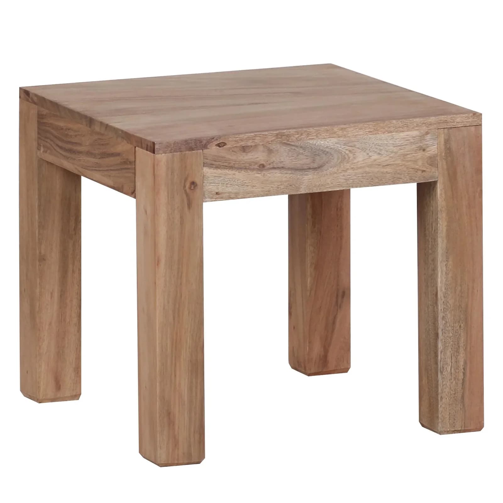Wohnling Couchtisch Akazie Massiv Quadratisch Modern Braun