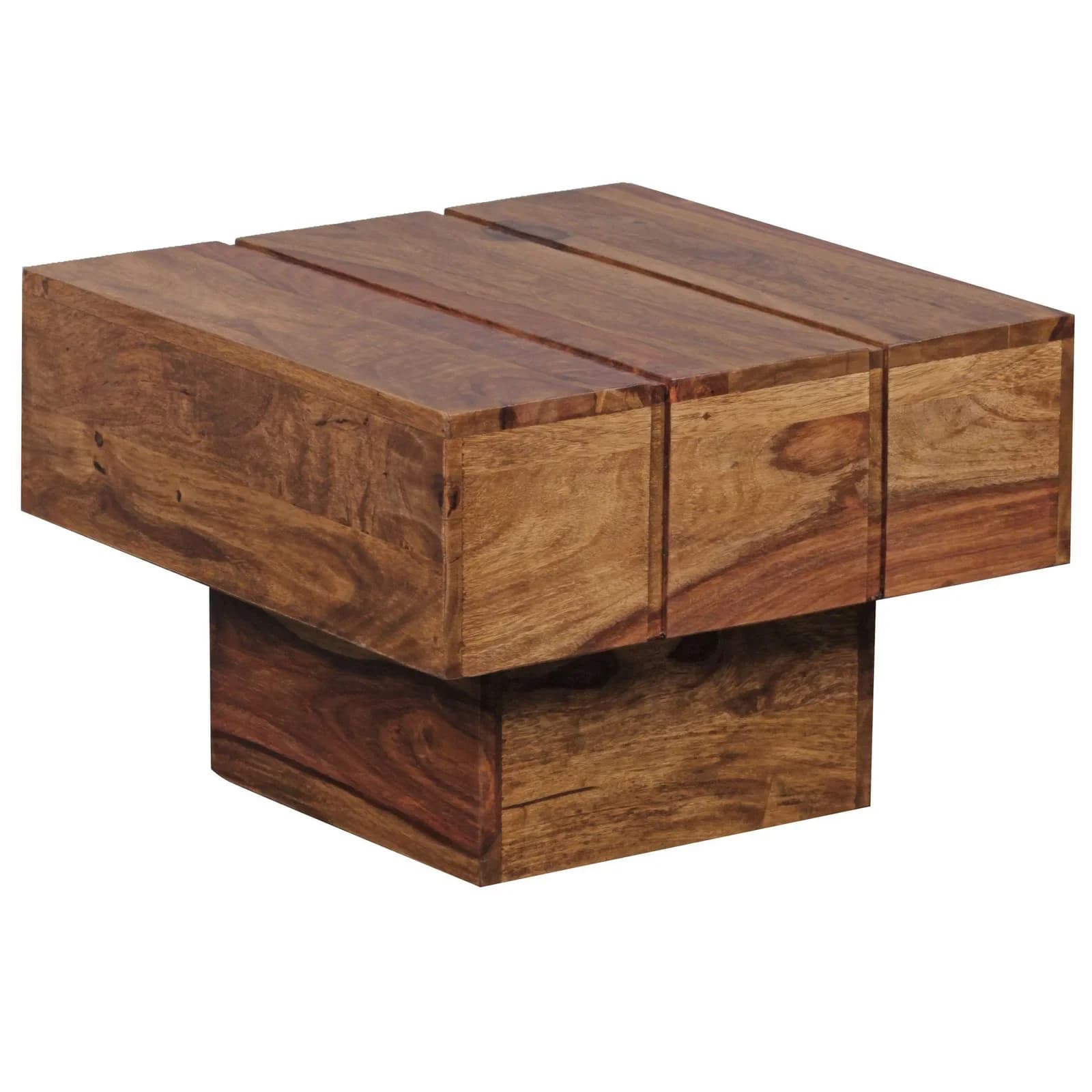 Beistelltisch LUCCA Sheesham Massivholz Braun