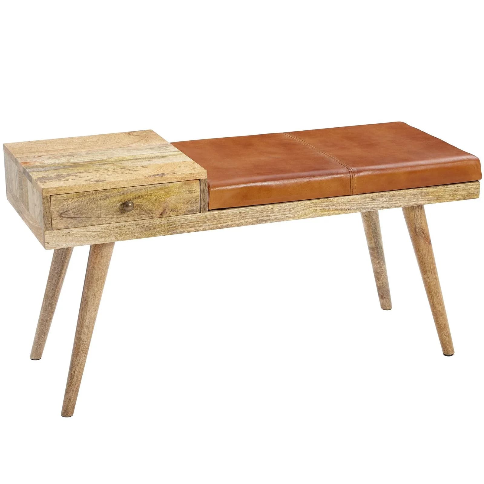 Sitzbank Braun Leder