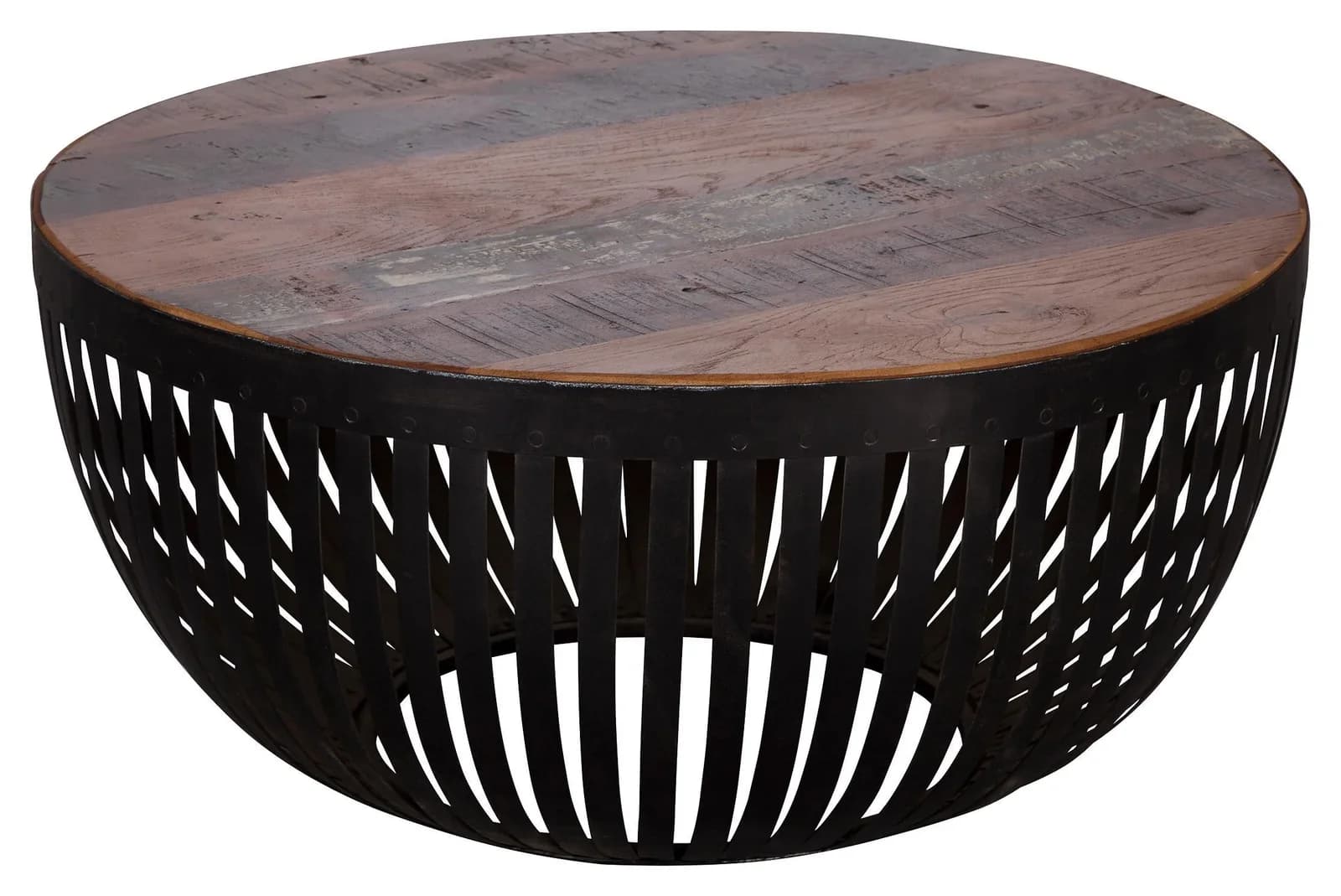 Couchtisch Nisha aus Recyclingholz Braun ca. 70x70 cm