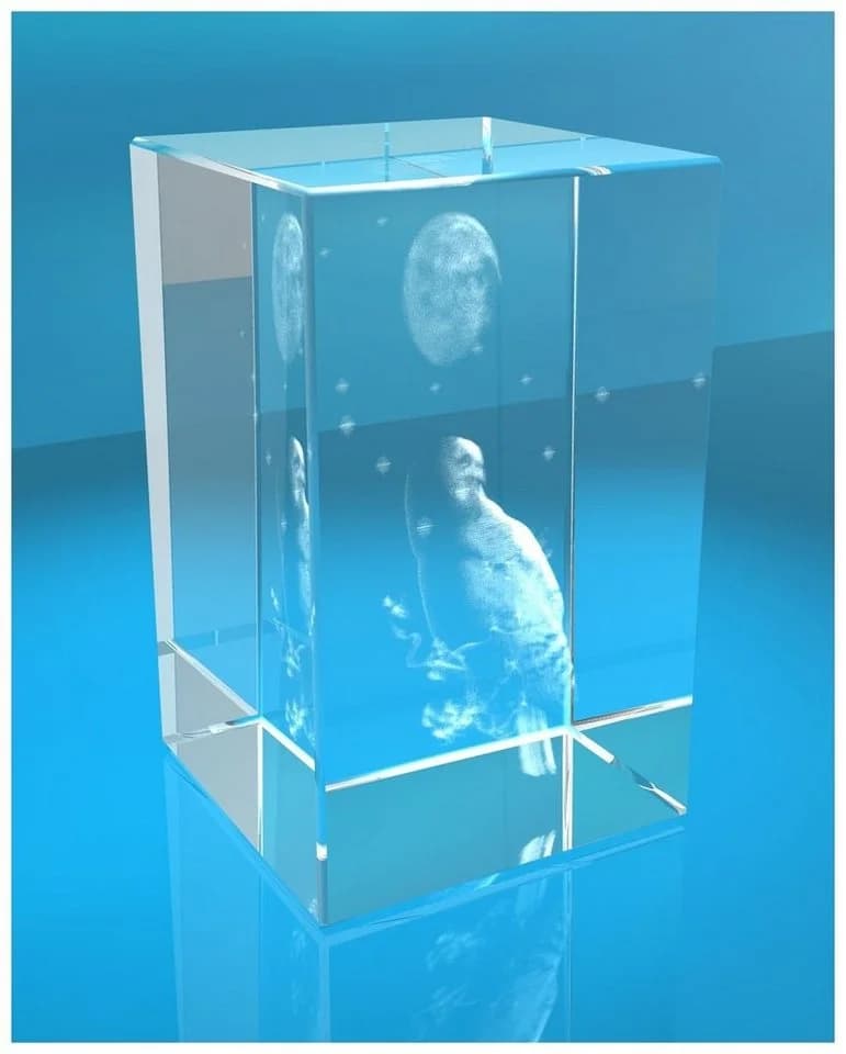 OTTO DE 3D Glasquader Eule Hochwertige Geschenkbox Made in Germany
