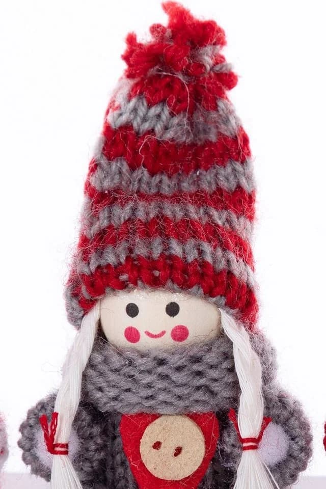 Myflair Möbel & Accessoires Weihnachtsfigur Wollwichtel Baumhänger Rot
