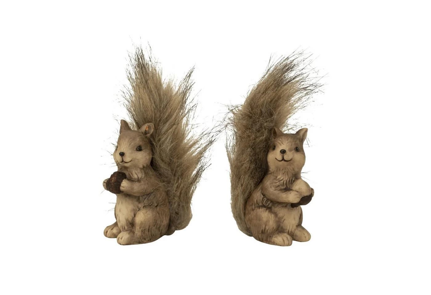 Geschenkestadl Eichhörnchen Deko Figur Set Herbst Braun