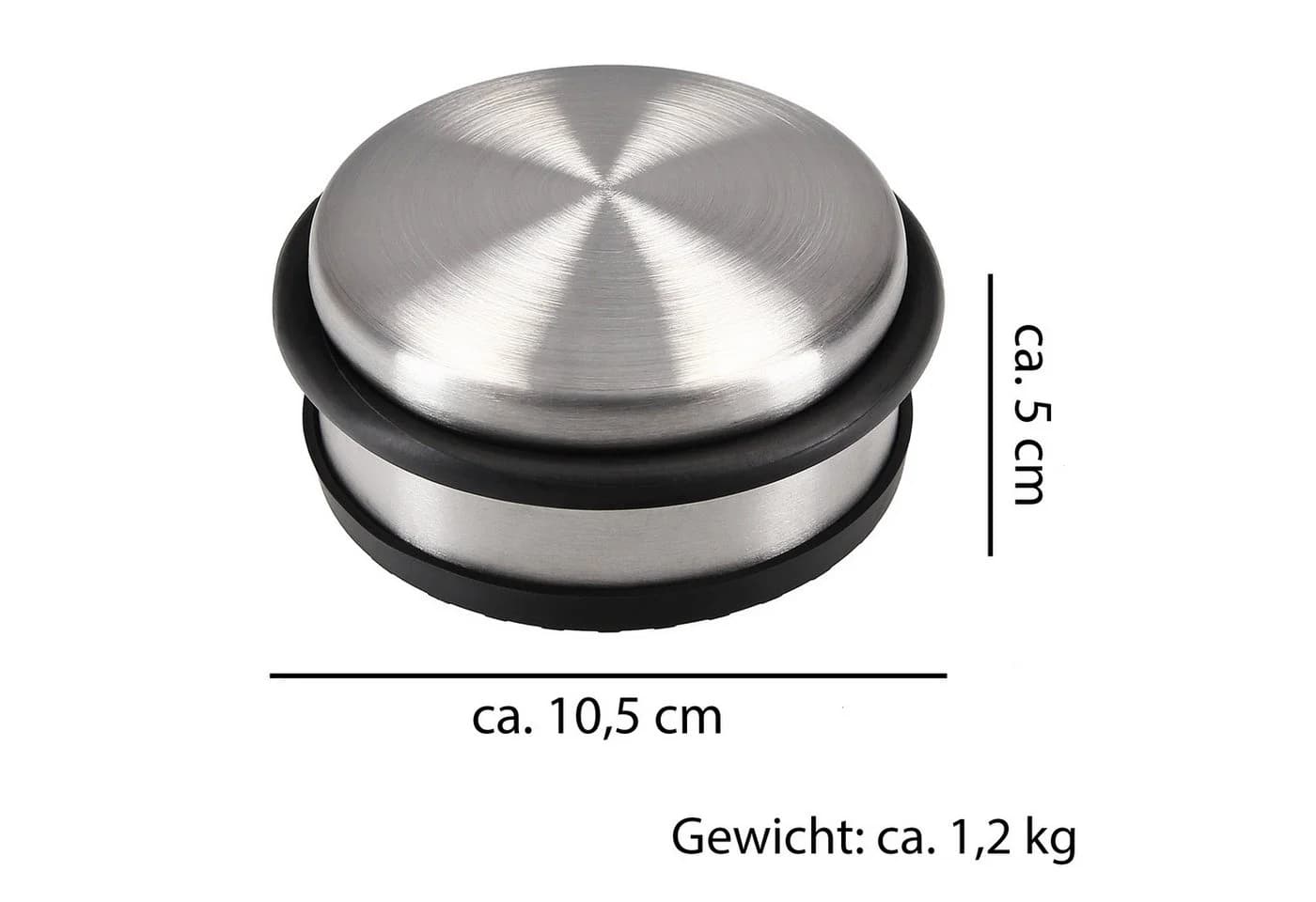 VonBueren Türstopper 4er Set 1,2 kg Edelstahl