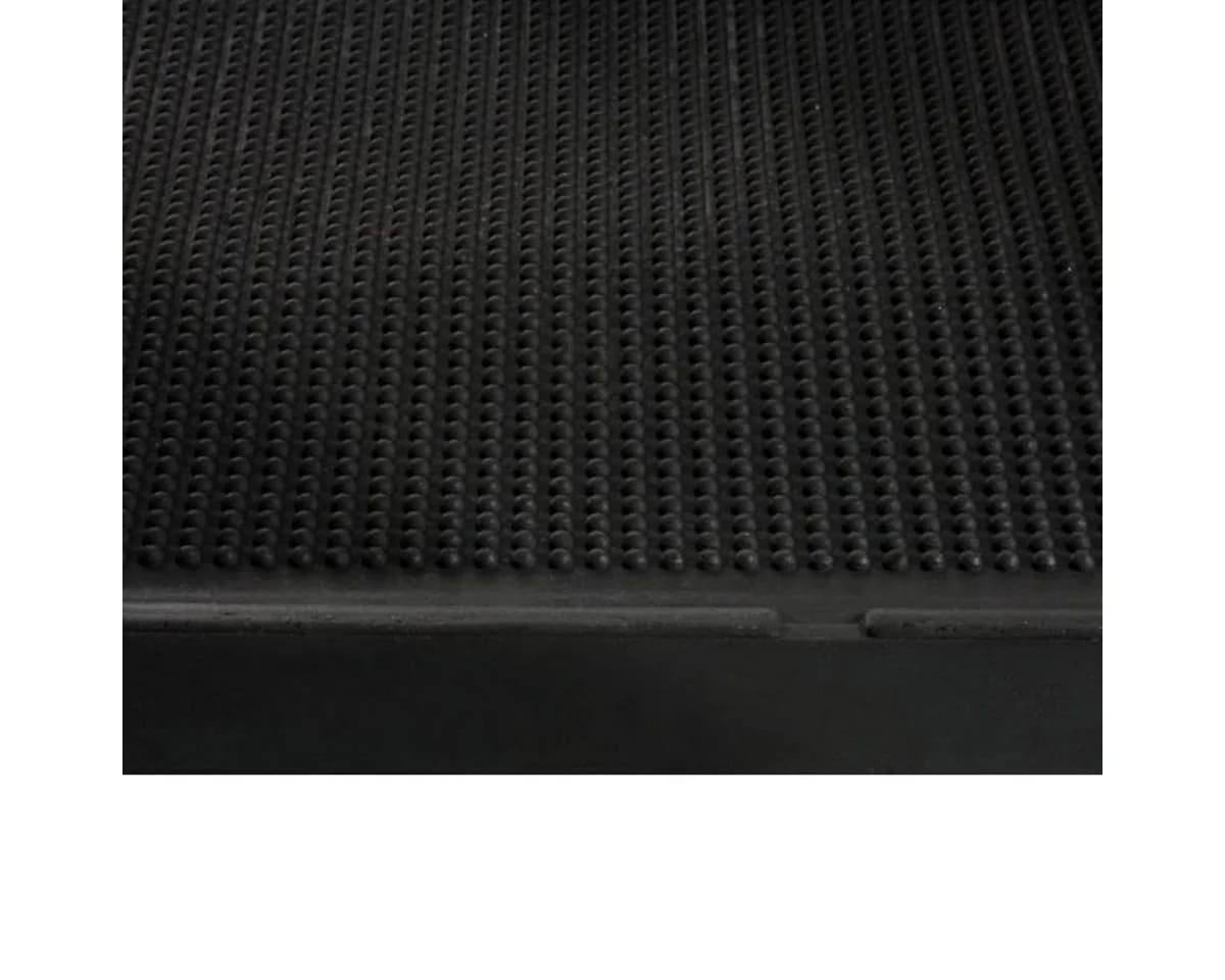 Floordirekt Stufenmatte Santiago Schwarz Gummi