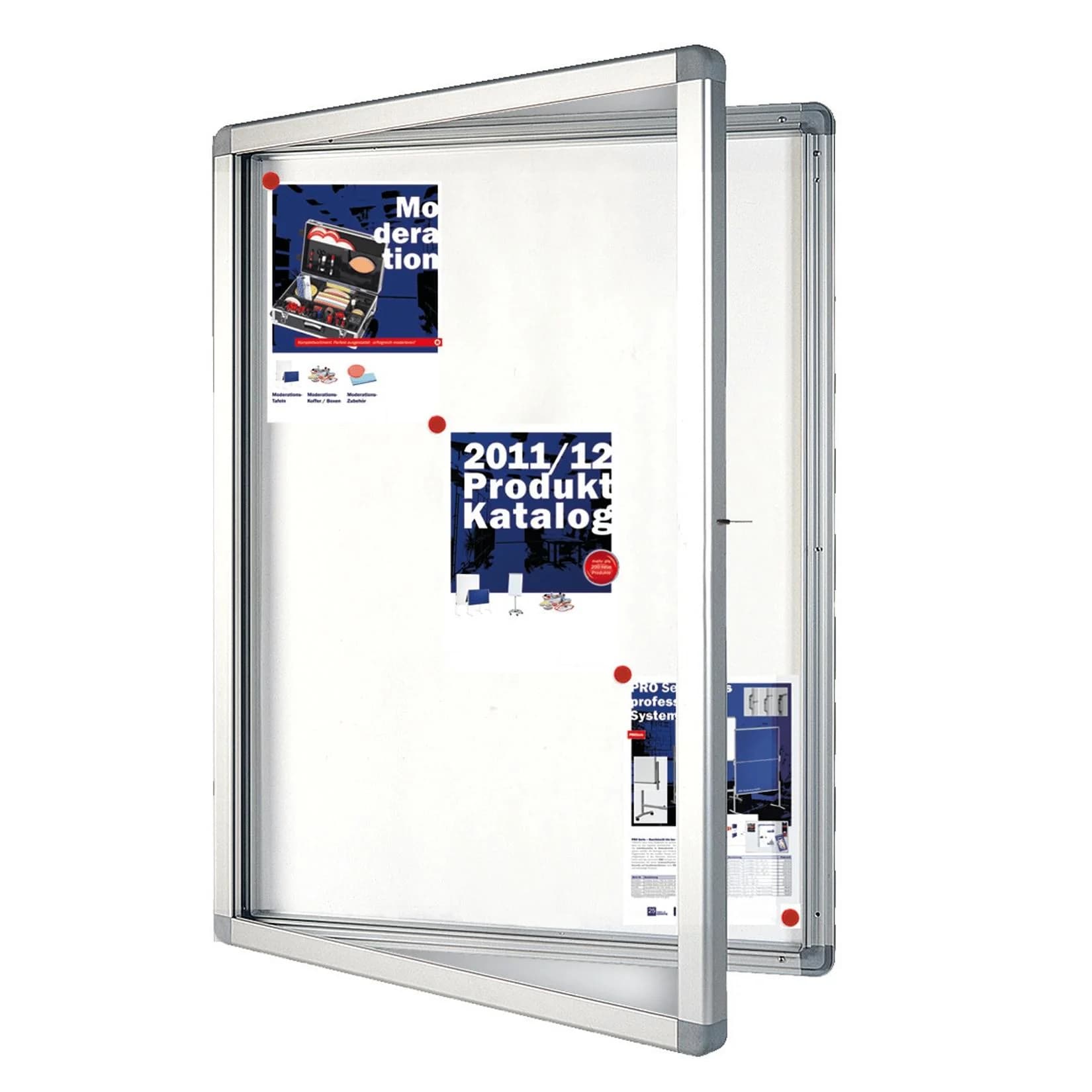 Office Marshal Schaukasten Exklusiv 68x51cm Weiß Modern
