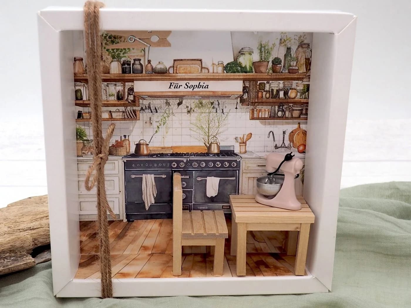 Personalisierte Geldgeschenkbox Backen & Mixen mit Name