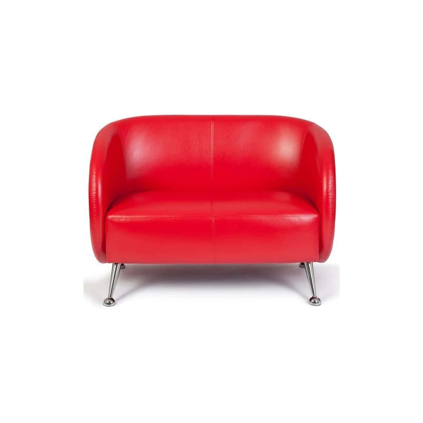 hjh OFFICE Lounge Sofa ST. LUCIA Kunstleder mit Armlehnen Retro