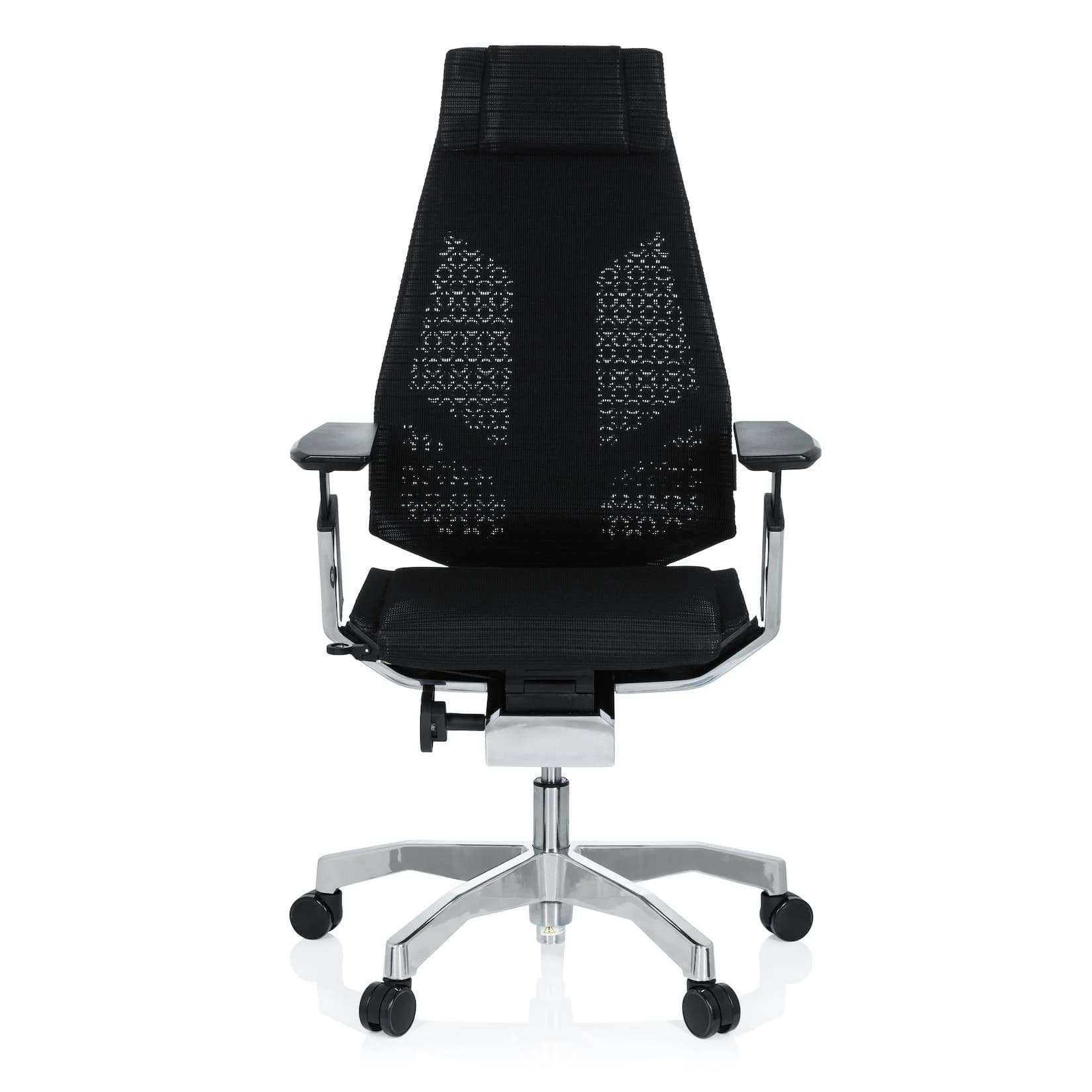hjh OFFICE GENIDIA PRO Bürostuhl Netzstoff Schwarz