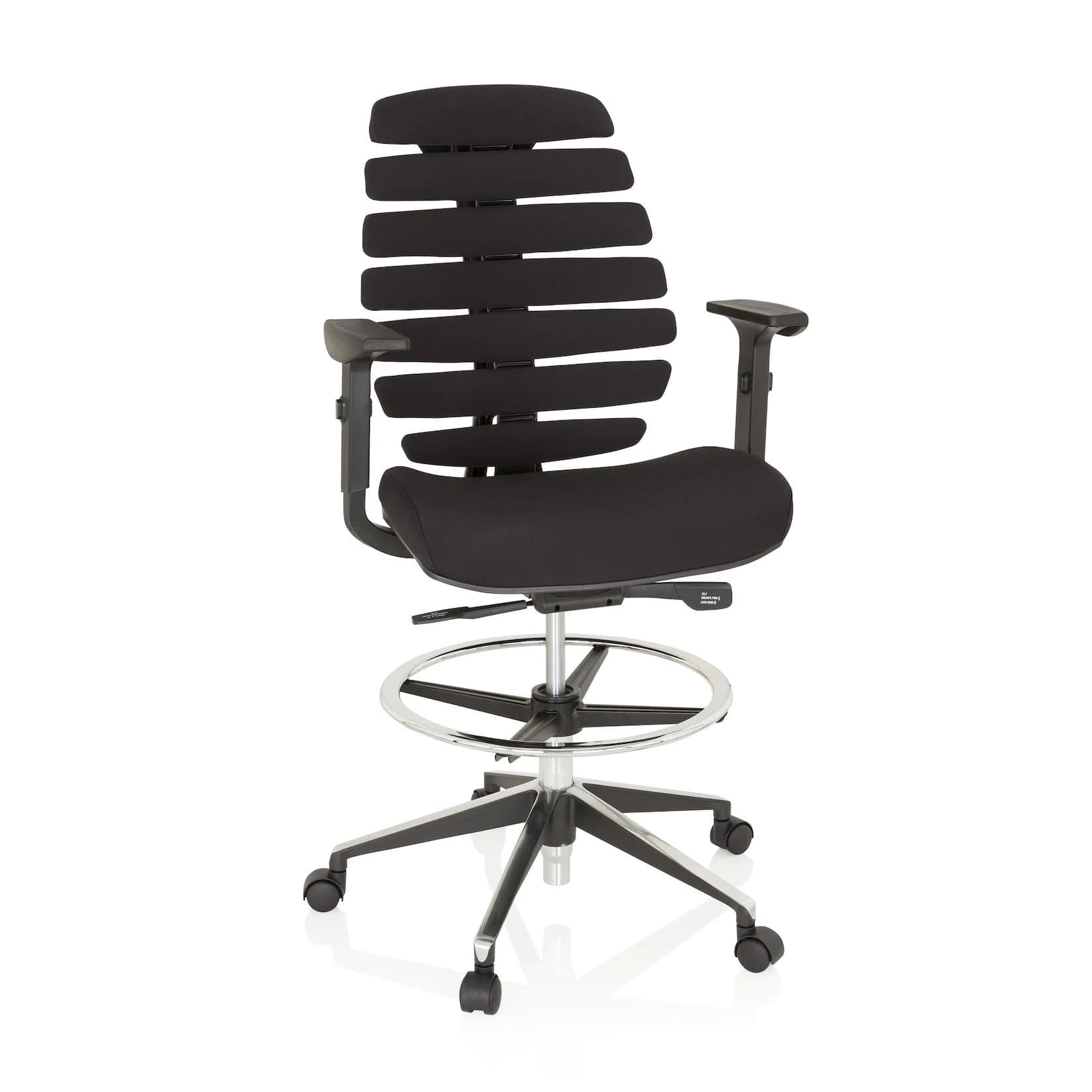 hjh OFFICE Counterstuhl ERGO LINE II WORK Stoff mit Armlehnen höhenverstellbar