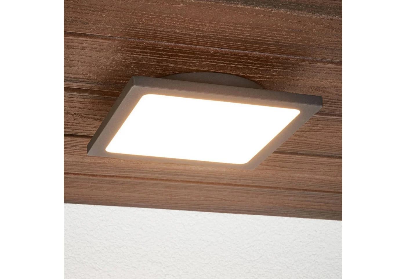 Lucande LED-Außendeckenlampe Mabella, Sensor, IP65