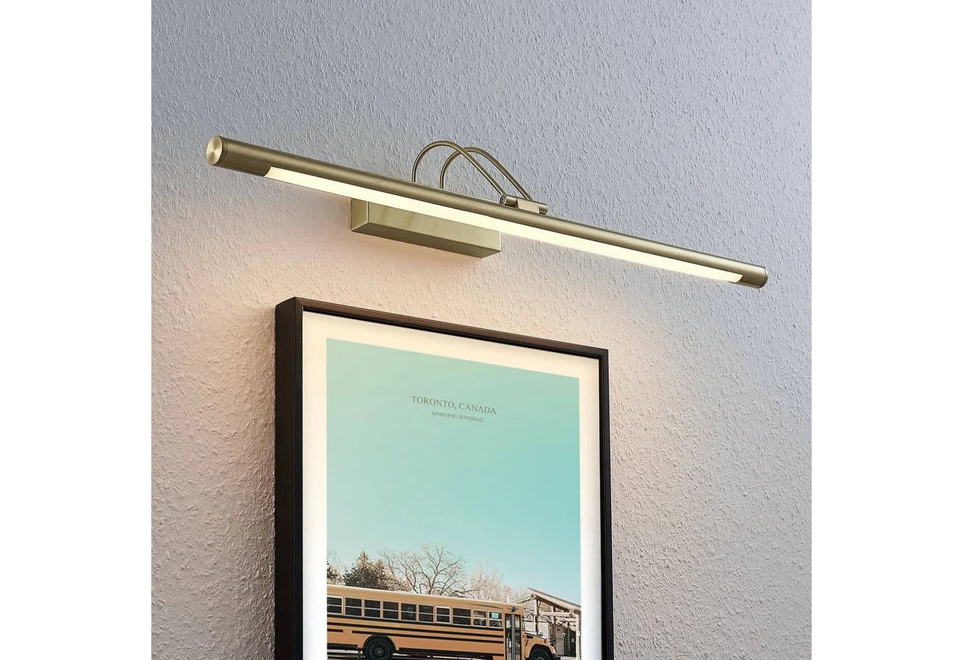 Lindby LED-Bilderleuchte Mailine Messing 69 cm
