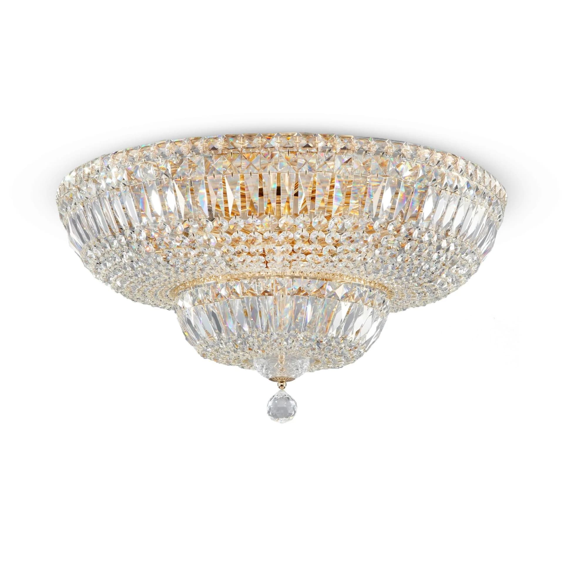 Kronleuchter BASFOR Gold Kristall
