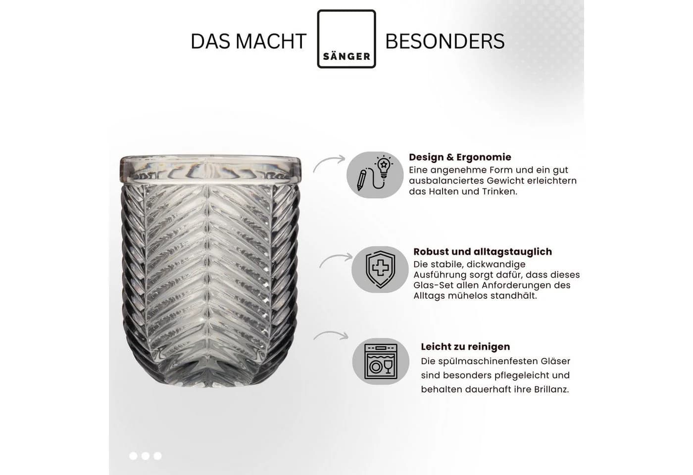 SÄNGER Gläser-Set Bunt 6-tlg. Trinkgläser Glas Mehrfarbig