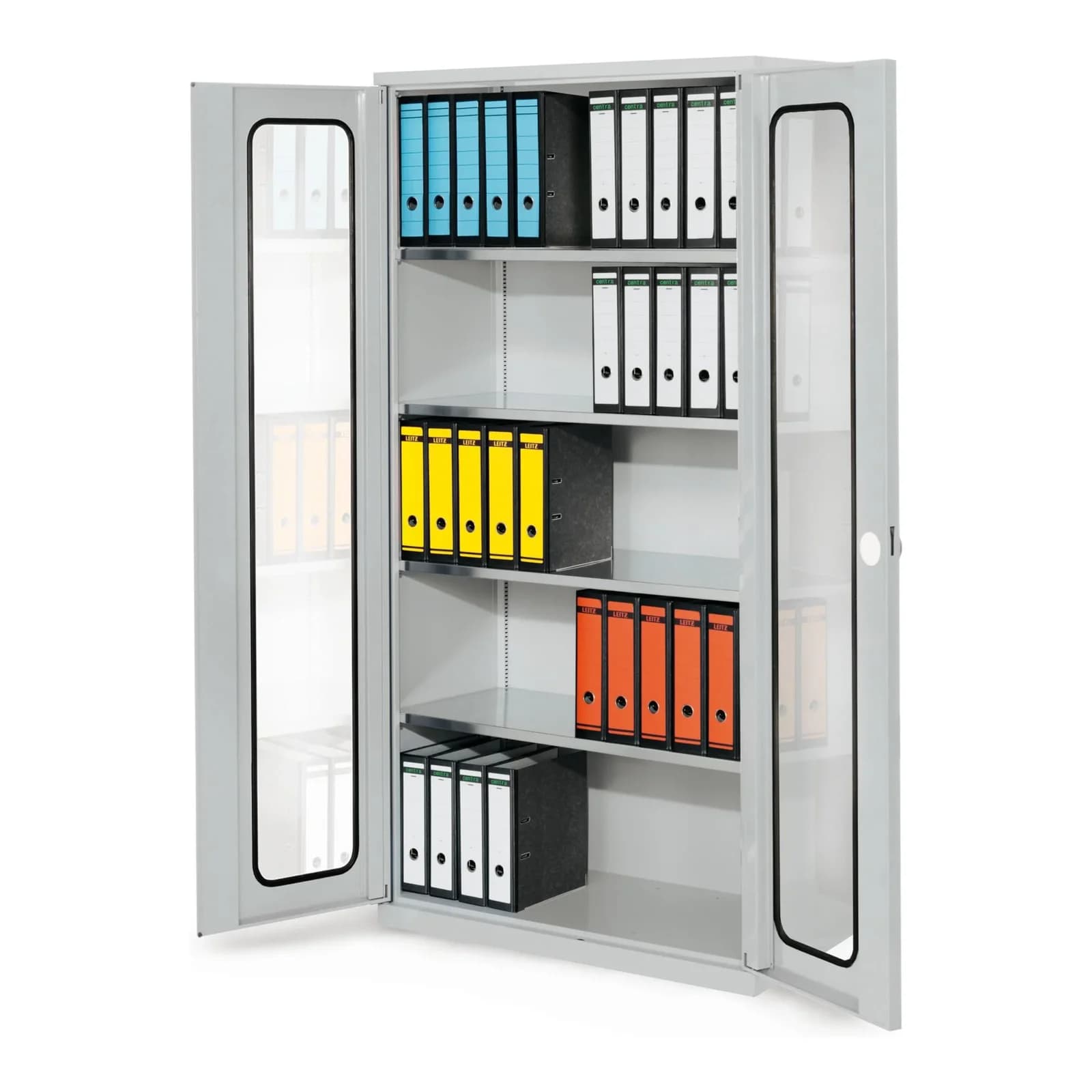 Kappes Systemschrank Serie 500 Sichtfenstertüren 4 Fachböden