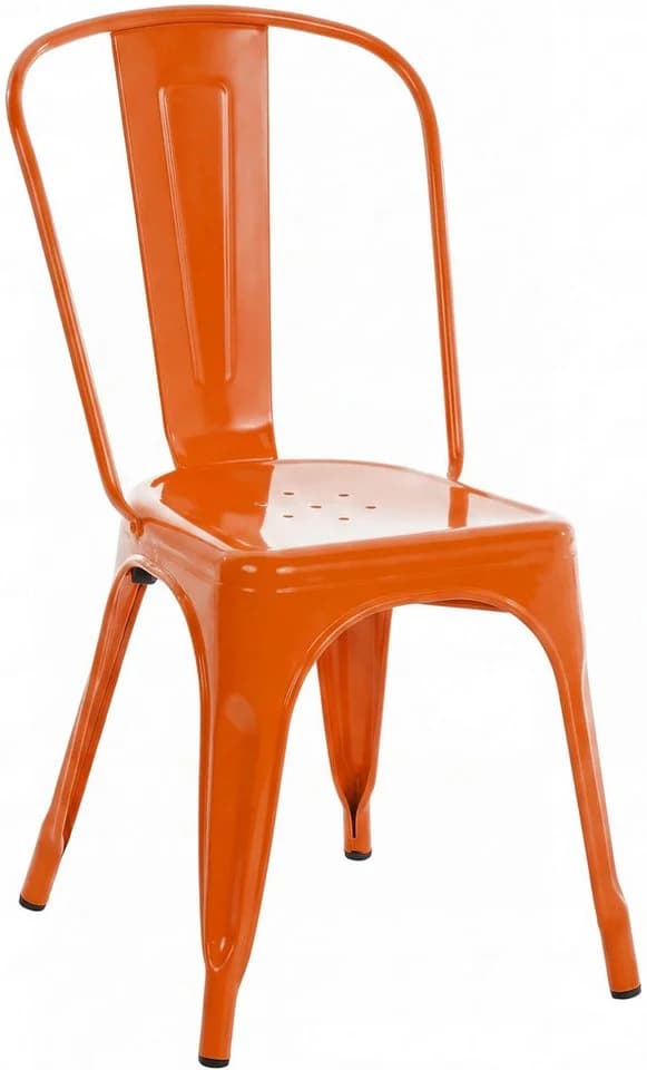 CLP Stapelstuhl Benedikt Orange Metall Industrial Design