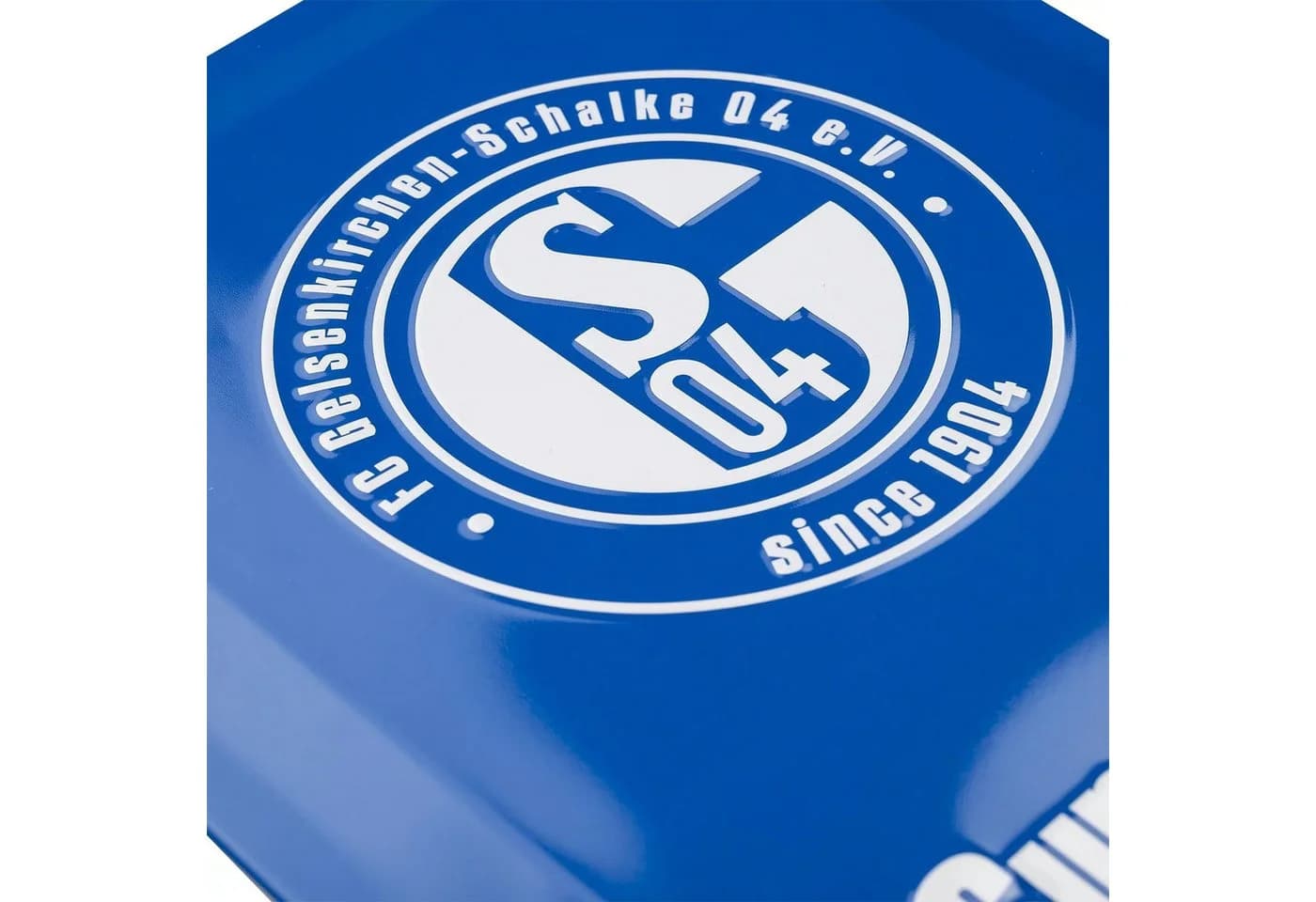 FC Schalke 04 Metallschild Blechschild Supporters Room Blau/Weiß