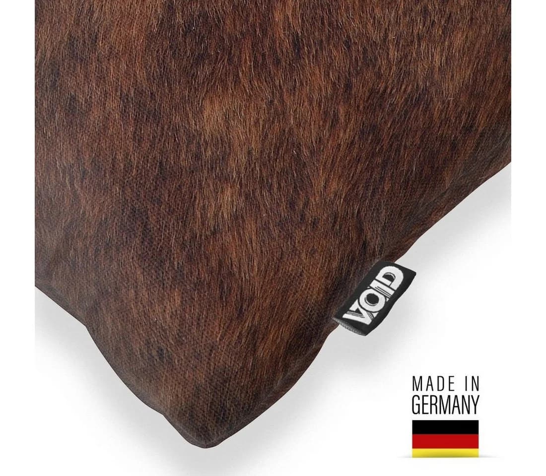 VOID Kissenbezug Kuhfell Print Braun Outdoor Indoor