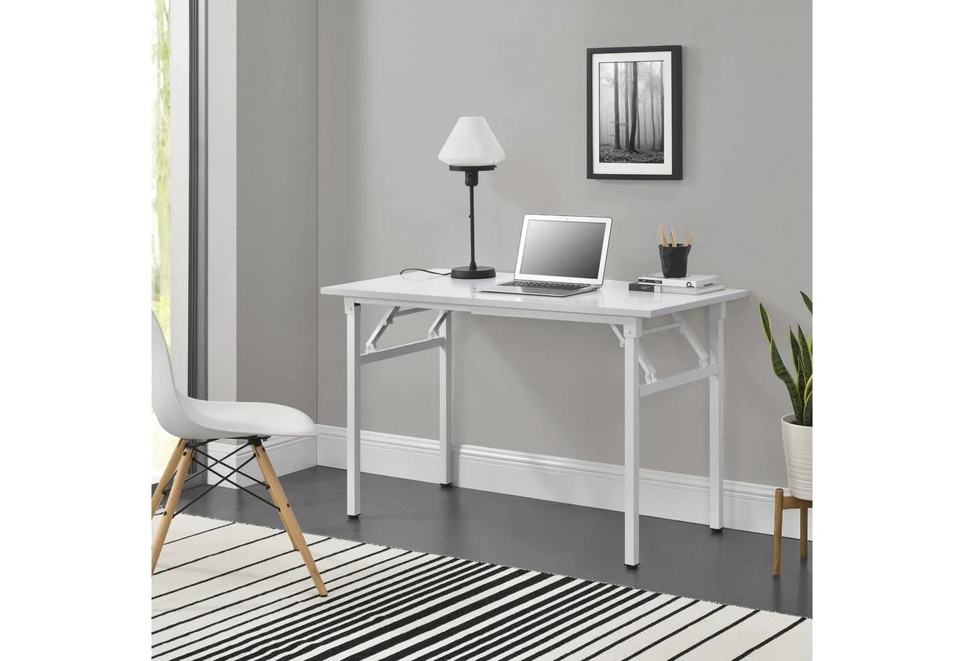 neu.haus Klapptisch Alta Höhenverstellbar Weiß Modern