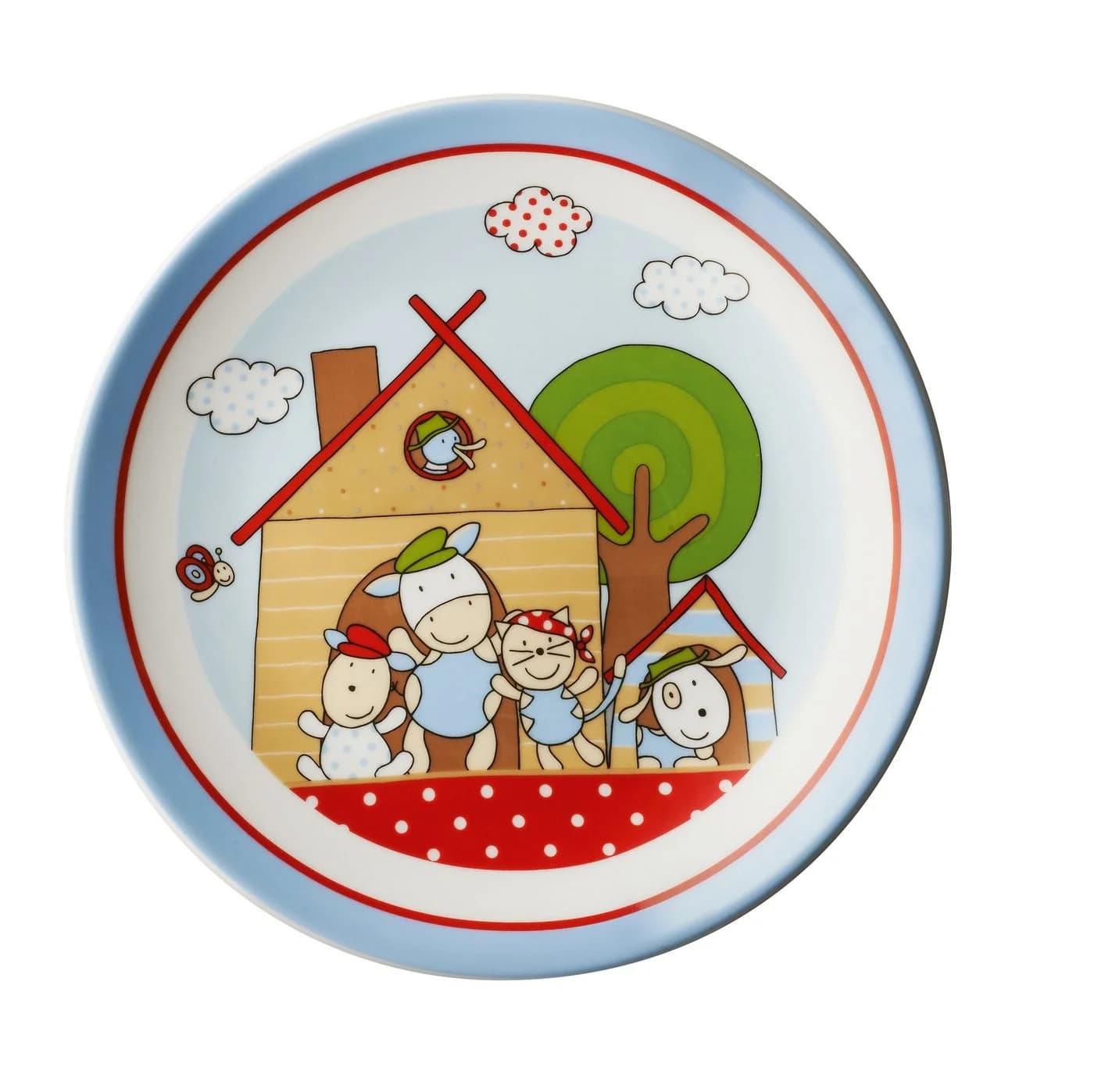 PURESIGNS Kindergeschirr-Set FERME 3-tlg. Bunt Porzellan