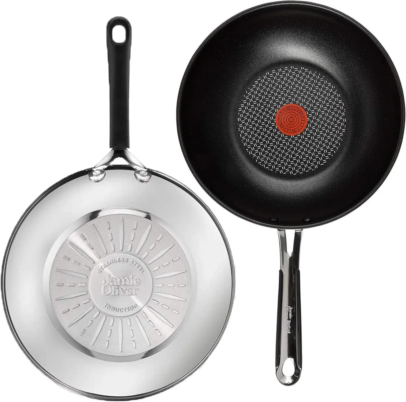 Tefal Wok Jamie Oliver E30 28cm Edelstahl Antihaft Induktion