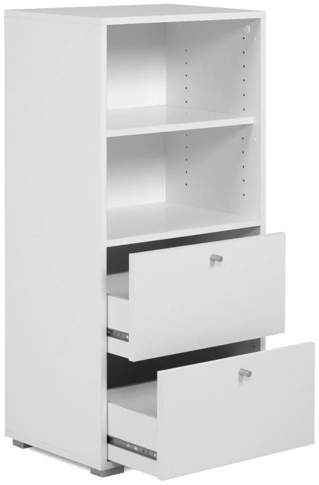 Finori Regal Fyn 20B Weiß Modern mit Schubladen