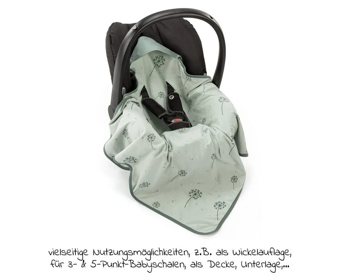 Baby Einschlagdecke aus Baumwolle mit Pusteblumen-Muster