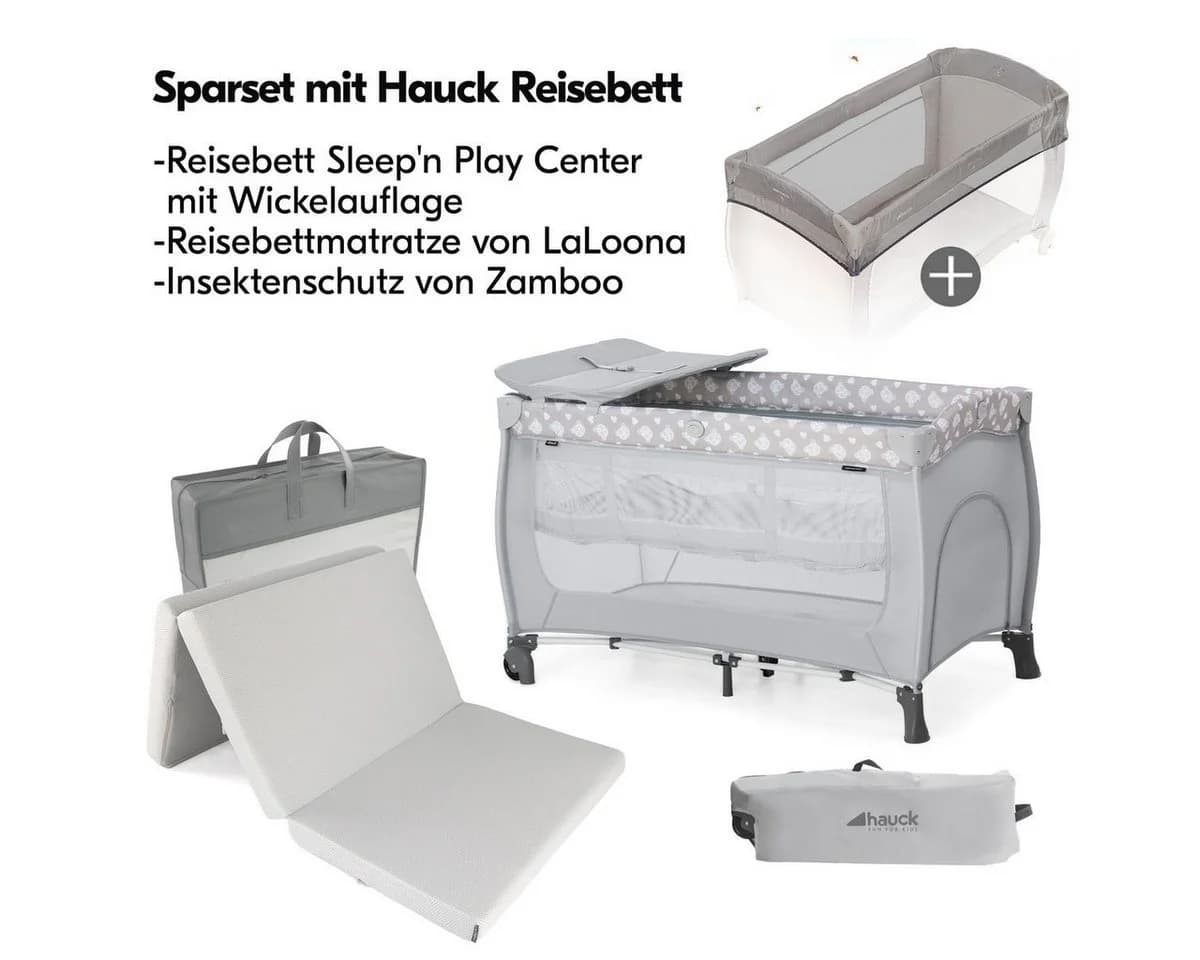 Hauck Sleep N Play Center Set mit Matratze & Wickelauflage