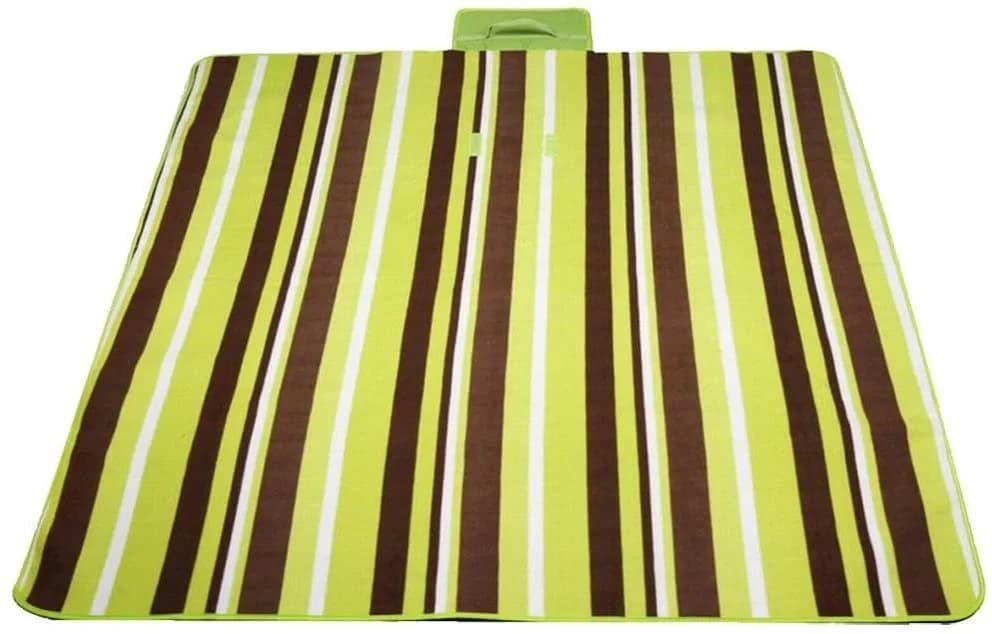 BRUBAKER Picknickdecke Fleece 150x135 cm wasserfest grün