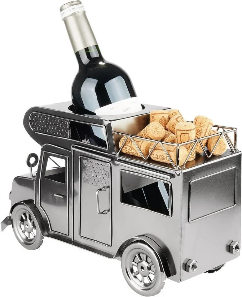 BRUBAKER Weinflaschenhalter Wohnmobil Metall Camping Geschenk für Camper