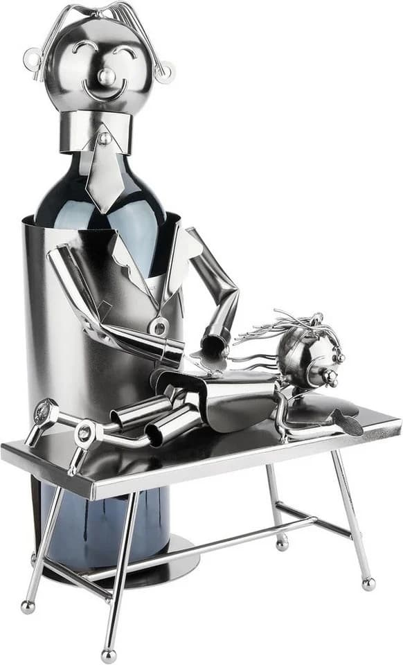 BRUBAKER Weinflaschenhalter Physiotherapeut Metall Flaschenhalter Physiotherapie