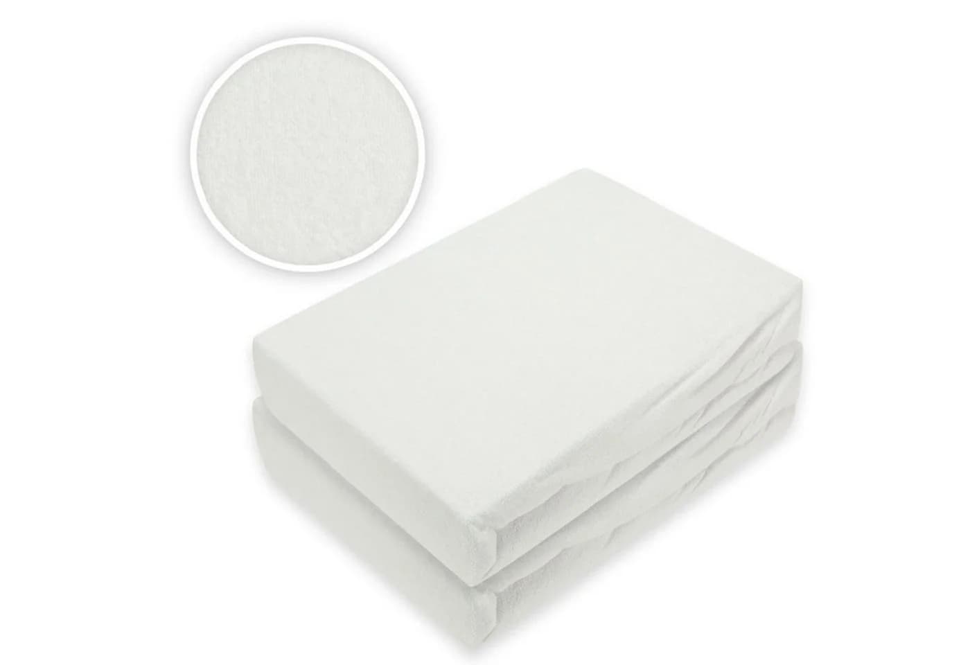 EXKLUSIV HEIMTEXTIL Spannbettlaken Frottee Gummizug Doppelpack