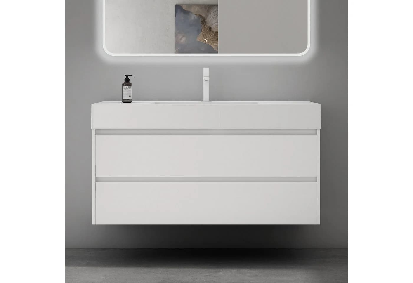 Mai & Mai Badmöbel-Set 120cm Waschbecken mit Unterschrank Deep