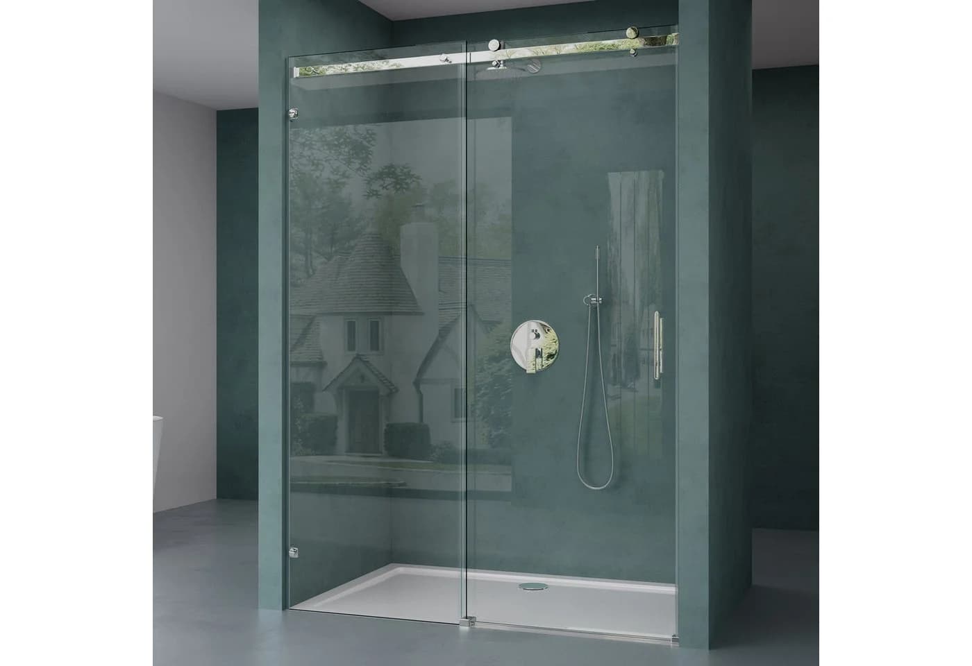 Mai & Mai Nischentür Teramo04-2 195cm ESG Glas NANO