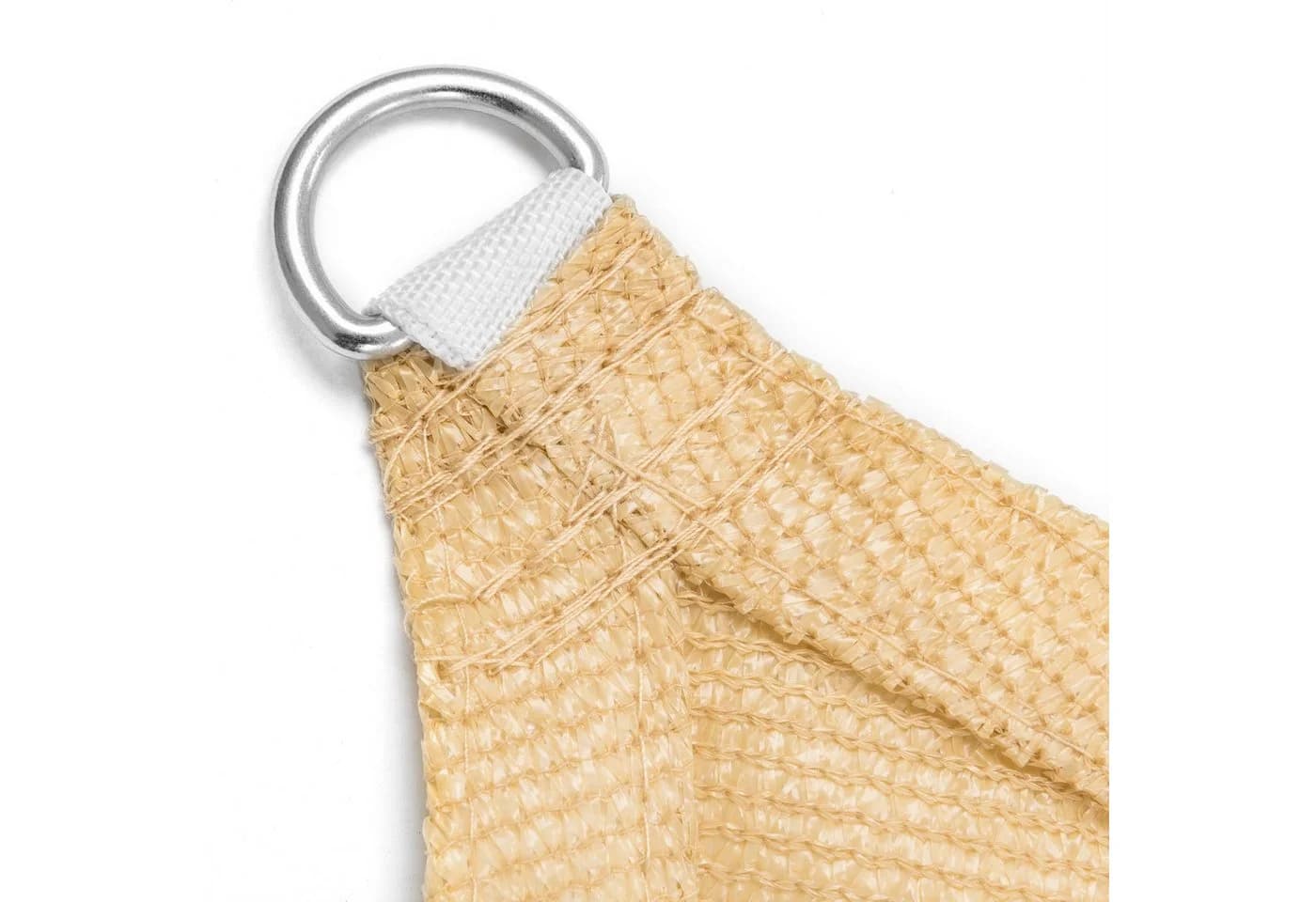 ESTEXO Sonnensegel Rechteck 4x6m HDPE Beige UV-Schutz