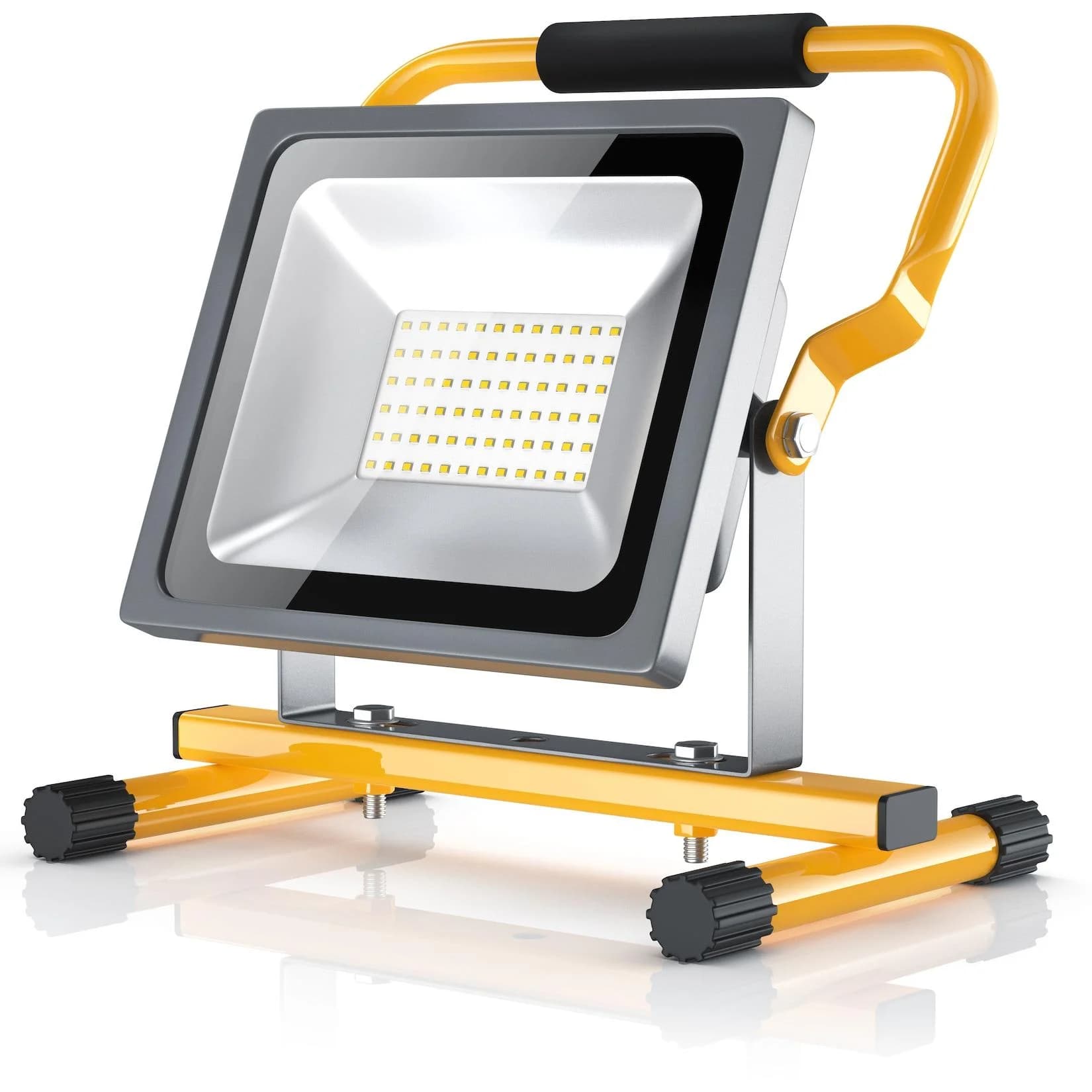 Brandson LED Baustrahler 30W 2500 Lumen IP65 Schwarz/Gelb