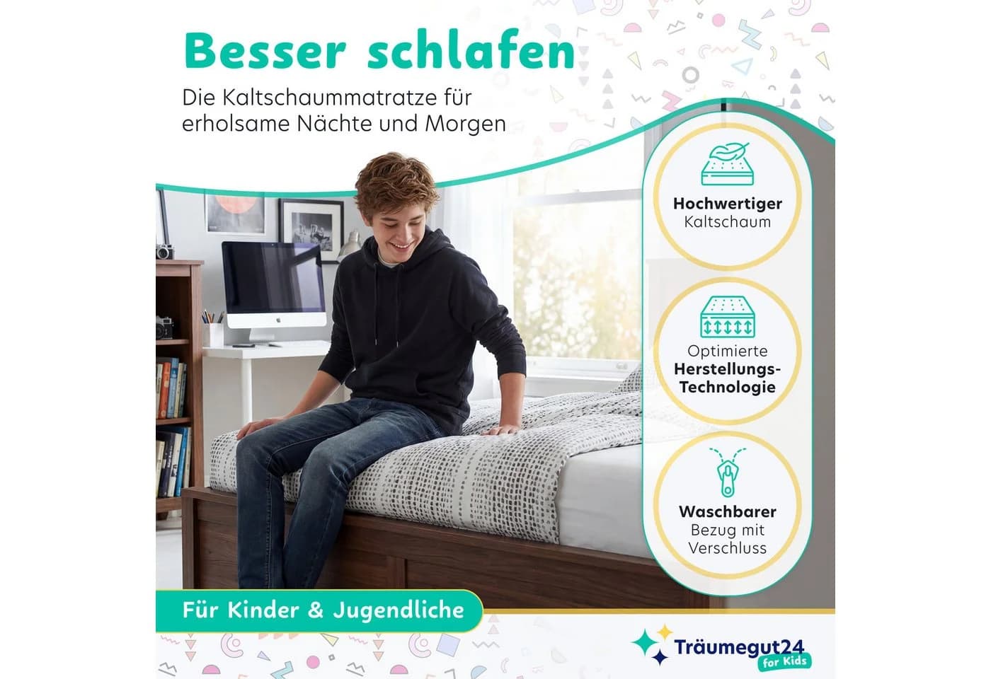 Träumegut24 Babymatratze Wendematratze mit zwei Liegeseiten