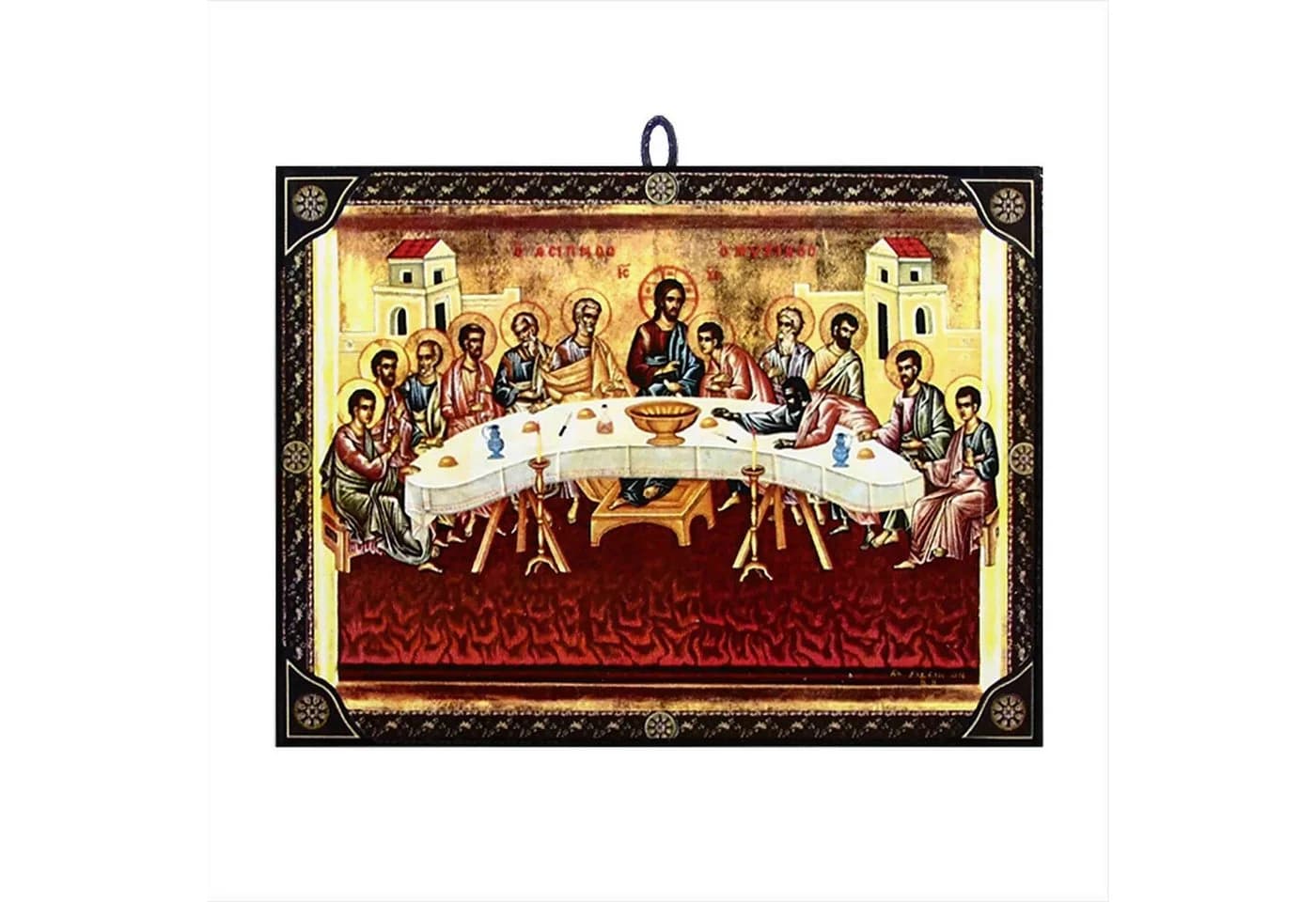 NKlaus Bild Ikone Das Letzte Abendmahl orthodox Zertifizierte Reproduktion aus Gri