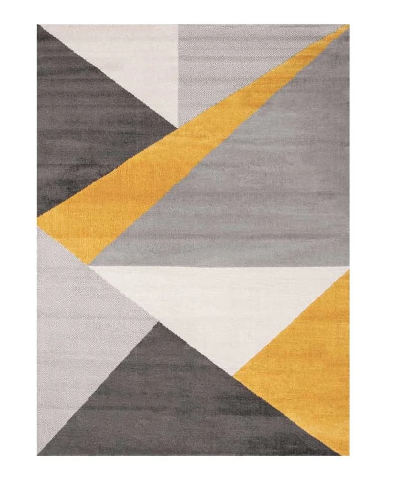 Vimoda Teppich Geometrisches Muster Gelb