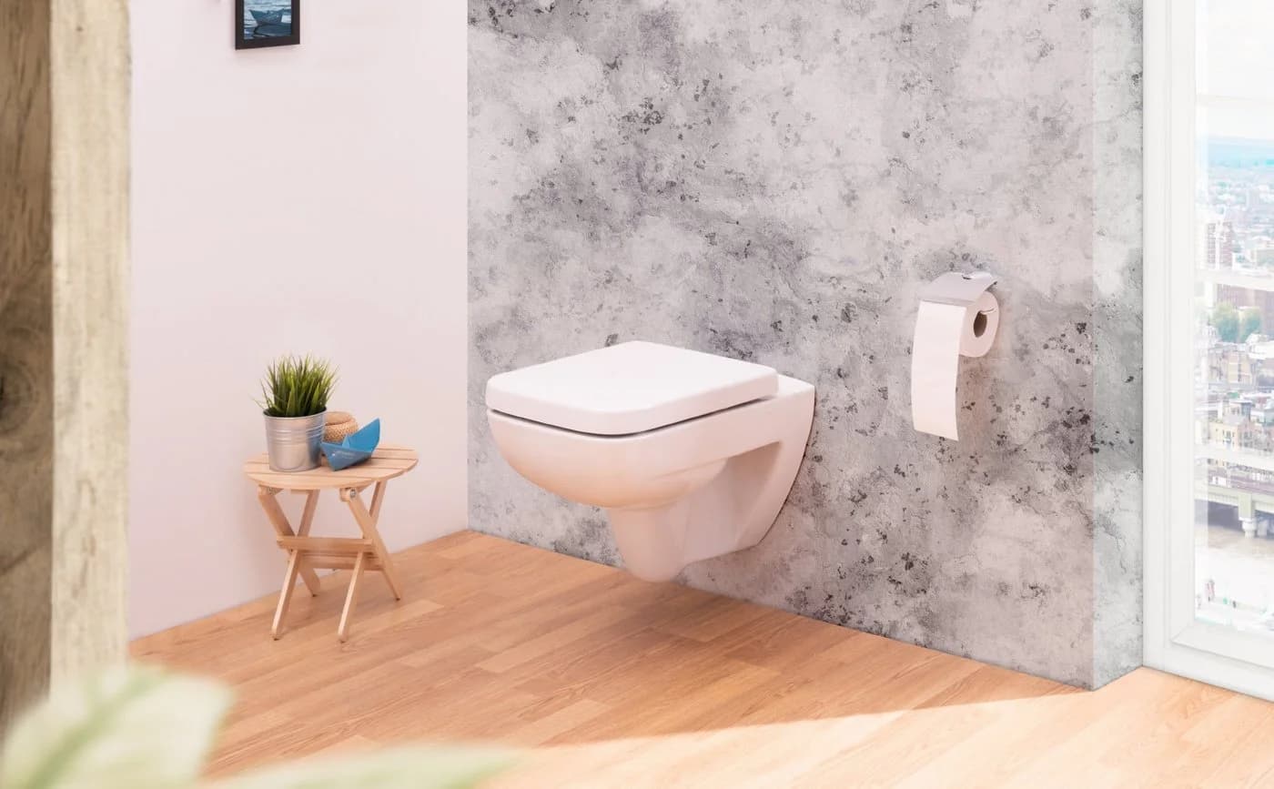 Calmwaters WC-Sitz Renova Nr. 1 Plan Weiß Absenkautomatik