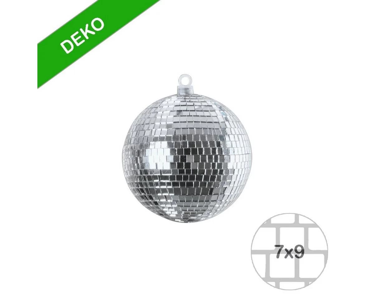 SATISFIRE 10cm Spiegelkugel Silber Discokugel