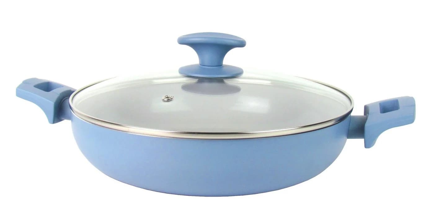 Michelino Servierpfanne XL inkl. Glasdeckel Ø 28cm Blau