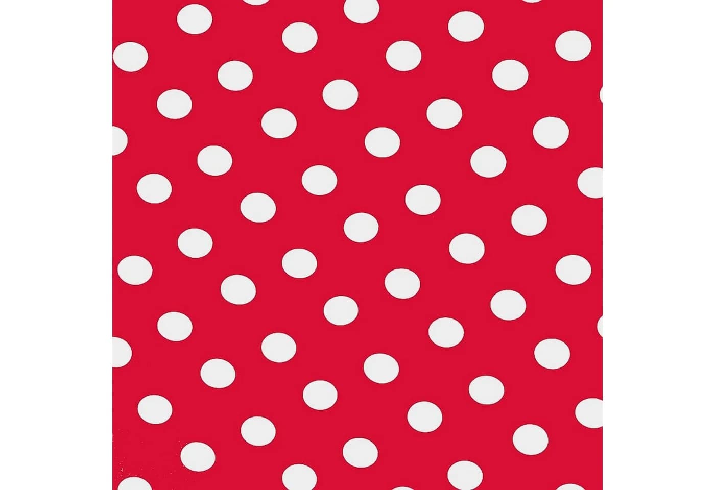 Moderno Wachstuch Tischdecke 140x140 cm Rot-Weiss mit Punkten