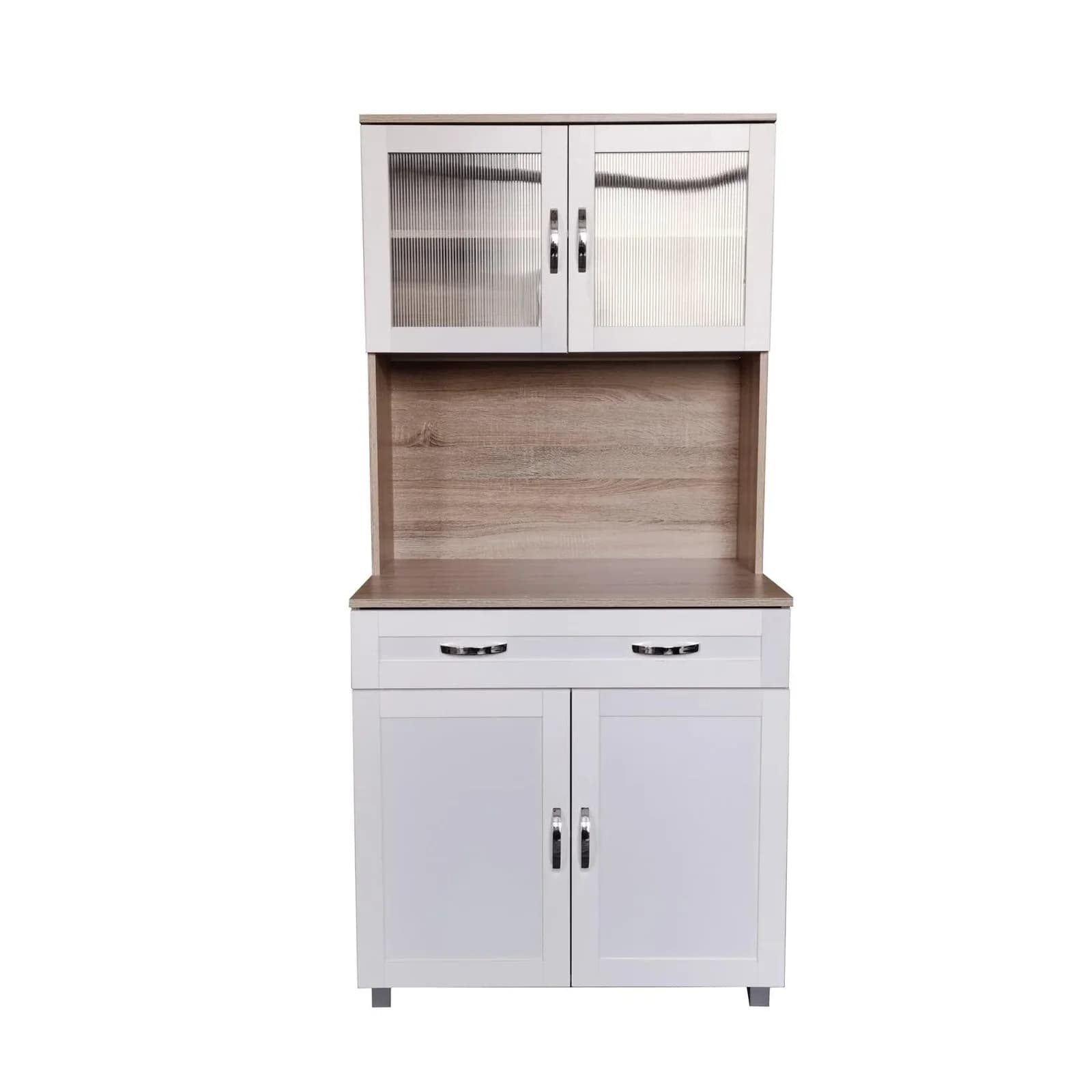 HTI-Line Hochschrank Küchenbuffet Blanca Weiß MDF